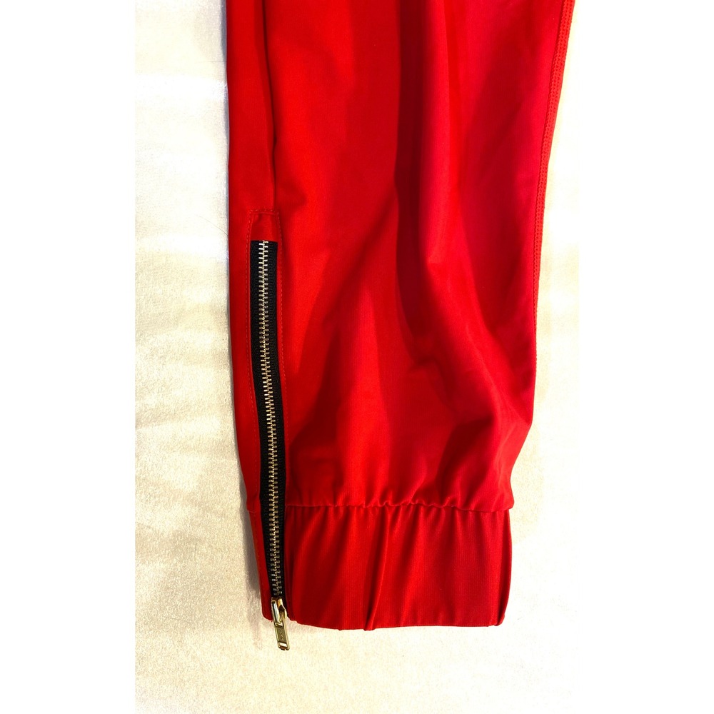 Zyia Joggers Active Red Everyday Peak Zipper Womens Small Drawstring Size S - Picture 5 of 11